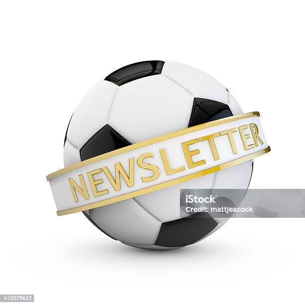 Soccer Newsletter Banner Stock Photo - Download Image Now - 2015, Banner - Sign, Black Color