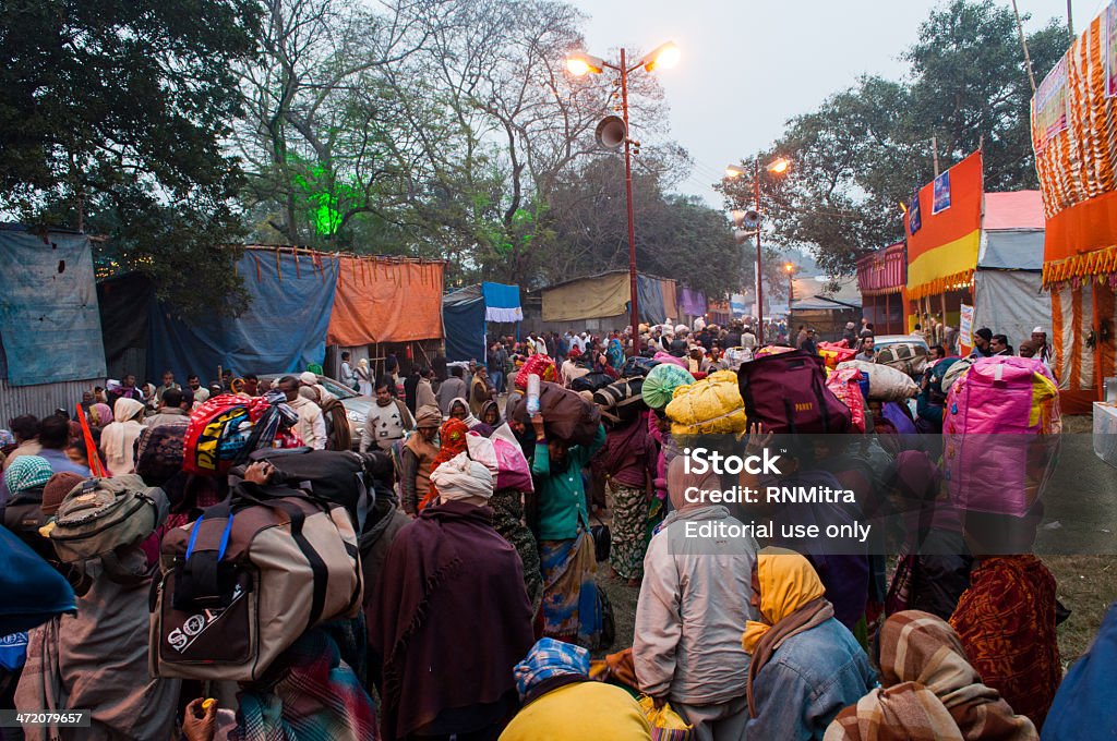 Hindu de carros, Babughat, Kolkata - Foto de stock de Acampar royalty-free