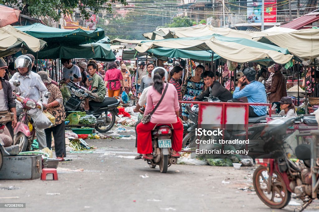 Kandal mercado de Phnom Penh, Camboya - Foto de stock de Aire libre libre de derechos