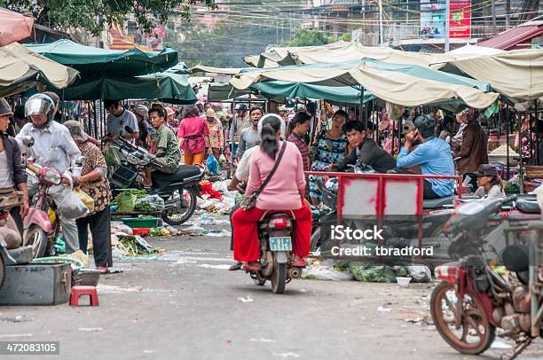 Kandal Mercado De Phnom Penh Camboya Foto de stock y más banco de imágenes de Aire libre - Aire libre, Antihigiénico, Asia