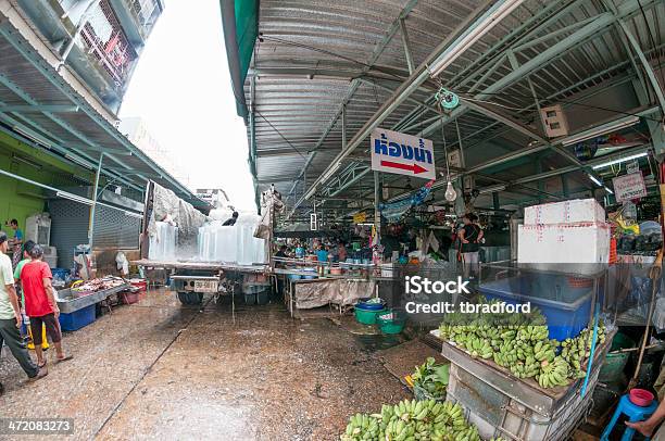 Mercato Scena A Bangkok Tailandia - Fotografie stock e altre immagini di Ambientazione esterna - Ambientazione esterna, Asia, Asiatico sudorientale