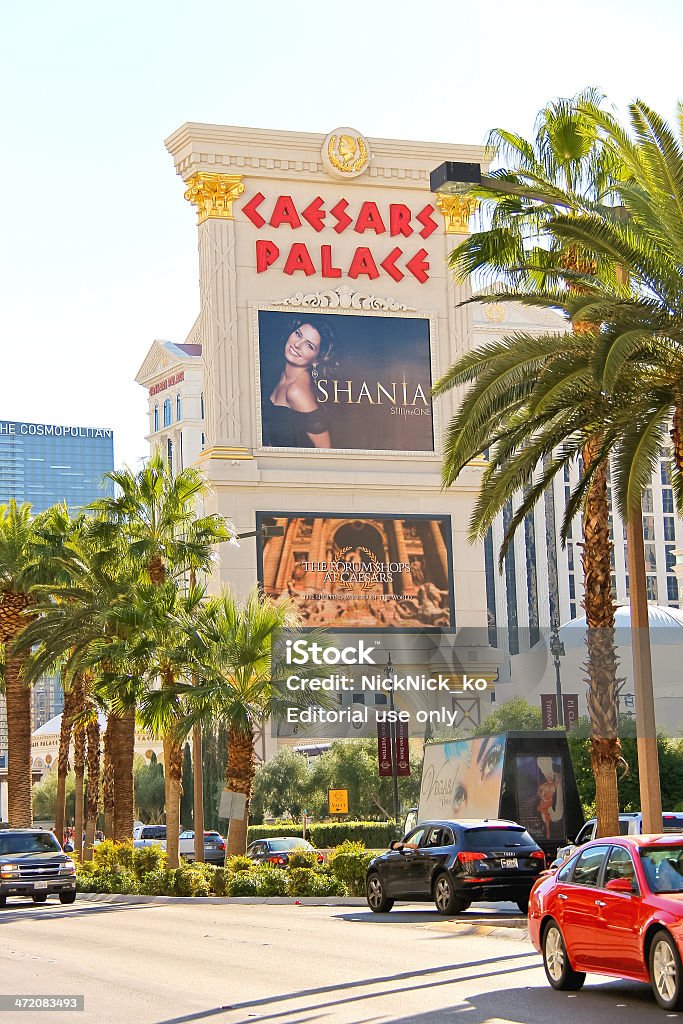 Caesar's Palace on the  Strip  in Las Vegas Las Vegas, Nevada , USA - October 21, 2013: Caesar's Palace on the Vegas Strip  in Las Vegas, Caesar's Palace hotel opened in 1966 and has a Roman Empire theme. Architecture Stock Photo