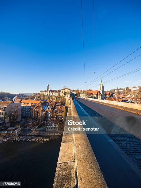 Вид На Старый Nydeggbrücke Bern Switzerland — стоковые фотографии и другие картинки Архитектура - Архитектура, Без людей, Берн