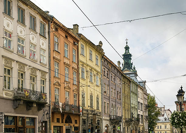 istock houses on a market square in Lviv 472087961