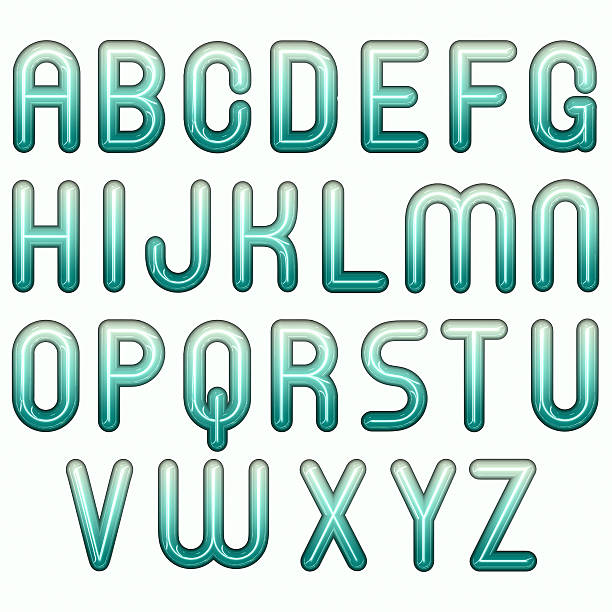 istock 3d blue glossy shiny winter bubble fonts 472088271