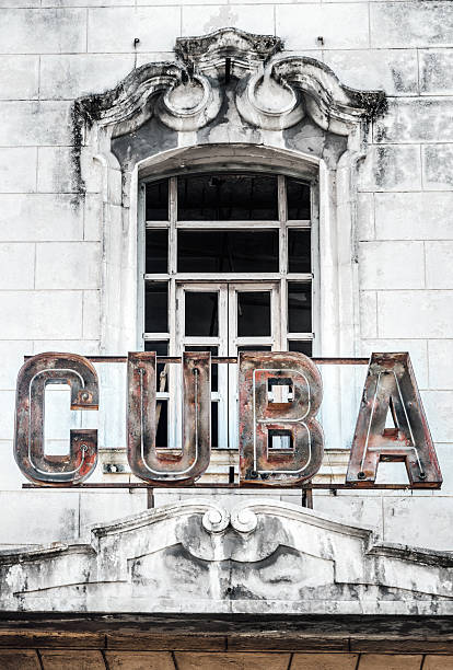 istock Cuba writing on building facade, Havana, Cuba 472090574