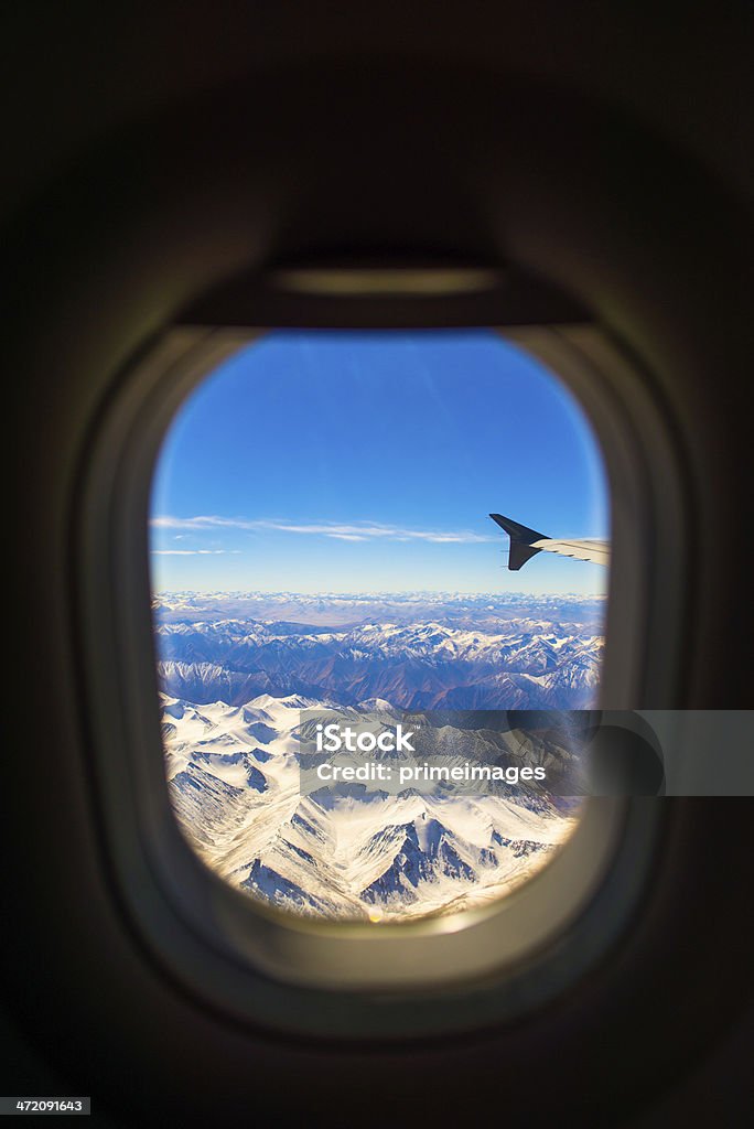 Luftansicht der Berge und Wolken auf - Lizenzfrei Distrikt Leh Stock-Foto