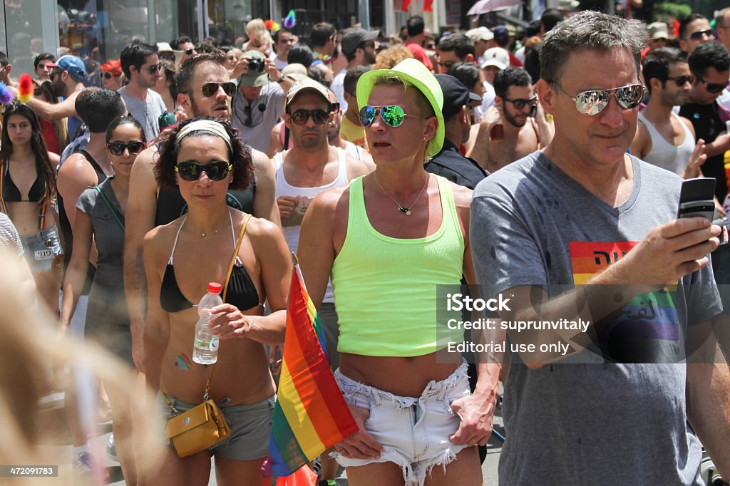 Pride Parade w Tel Awiwie 2013 r. - Zbiór zdjęć royalty-free (Architektura)