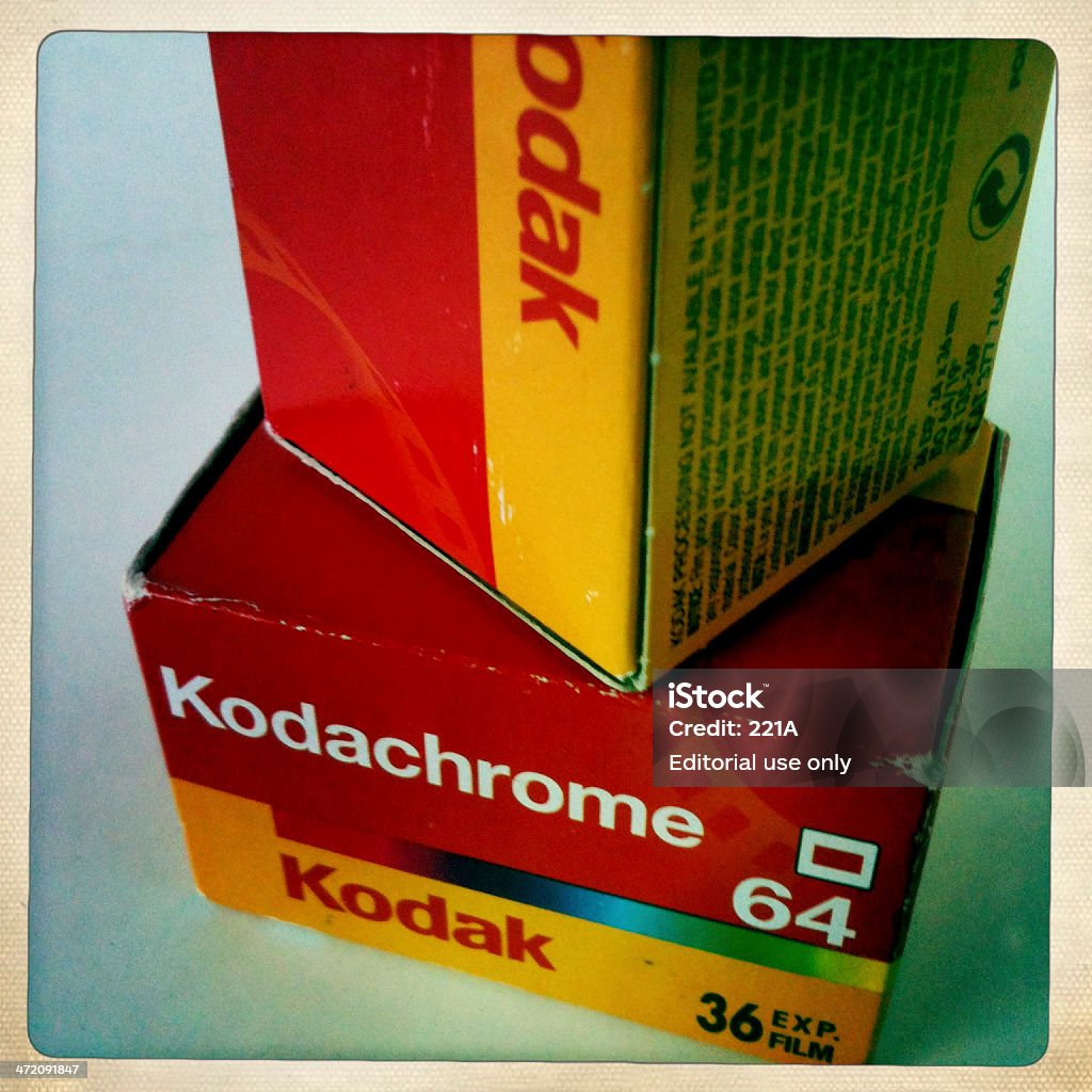 Kodachrome 64 film opakowania - Zbiór zdjęć royalty-free (Bez ludzi)