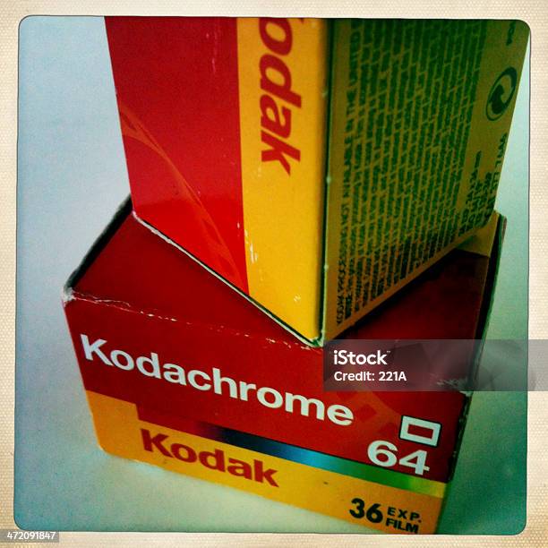 Kodachrome 64 Film Opakowania - zdjęcia stockowe i więcej obrazów Bez ludzi - Bez ludzi, Czerwony, Dwa przedmioty
