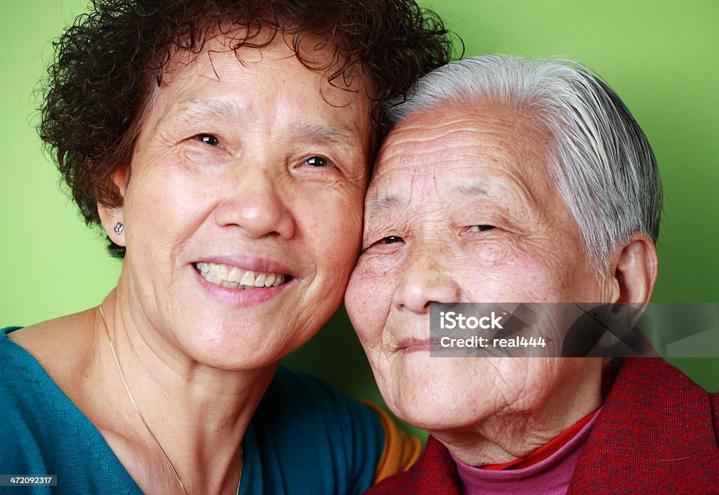 My aunt and grandmother 60-64 Years Stock Photo