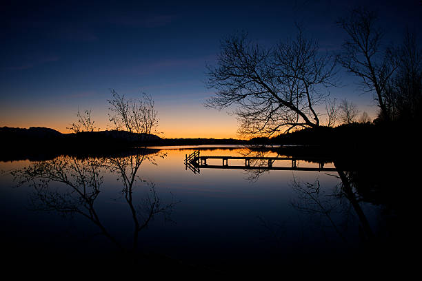 istock Sunset at the lake 472095375