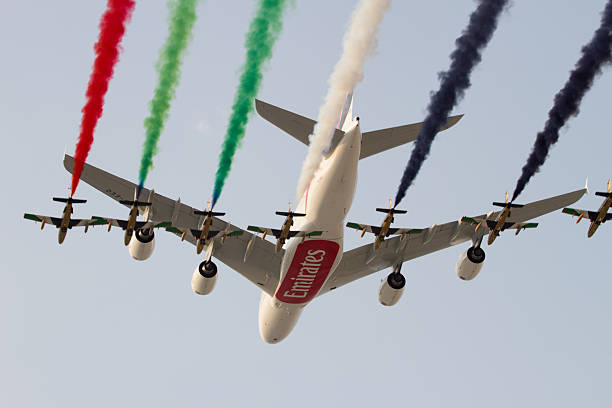 Emirates A380 And Uae Aerobatic Display Team Stock Photo - Download Image Now - Airbus A380, Airshow, Dubai - iStock Emirates A380 And Uae Aerobatic Display Team Stock Photo - Download Image Now - Airbus A380, Airshow, Dubai - iStock