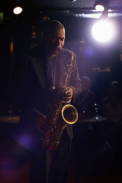 istock Jazz Musician With Saxophone 472101271