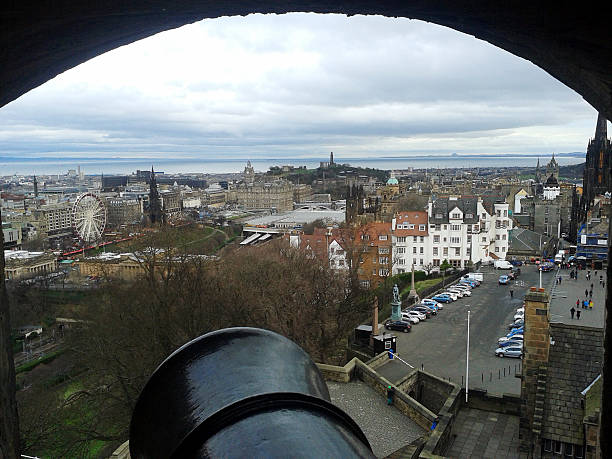 View from Edinburgh Castle stock photo