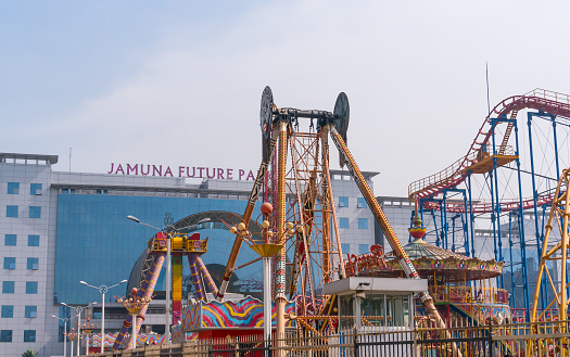 Dhaka, Bangladesh - January 12, 2015: Jamuna Future Park on Jan 12, 2015 in Dhaka, Bangladesh. It is the largest shopping mall in South Asia, and also the 11th largest in the world.