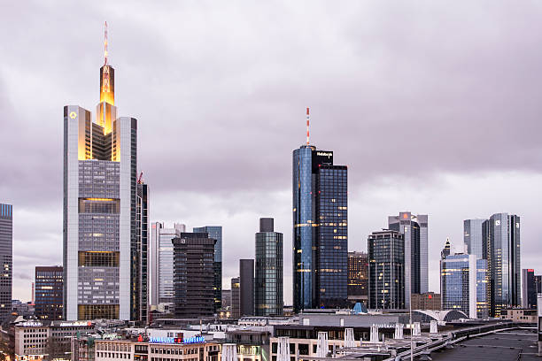 Frankfurt Skyline stock photo