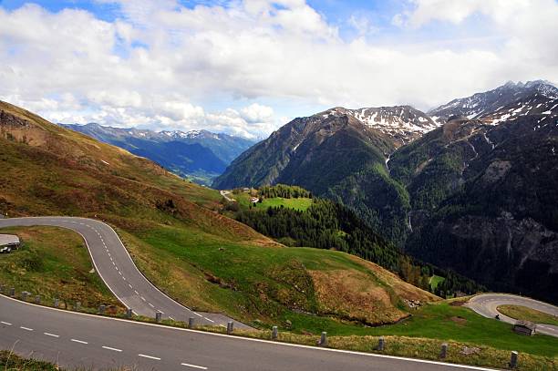 Grossglockner alpine road stock photo