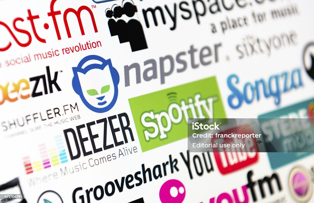 Plus célèbre de logotype Site Web gratuit pour son écoute - Photo de Spotify libre de droits