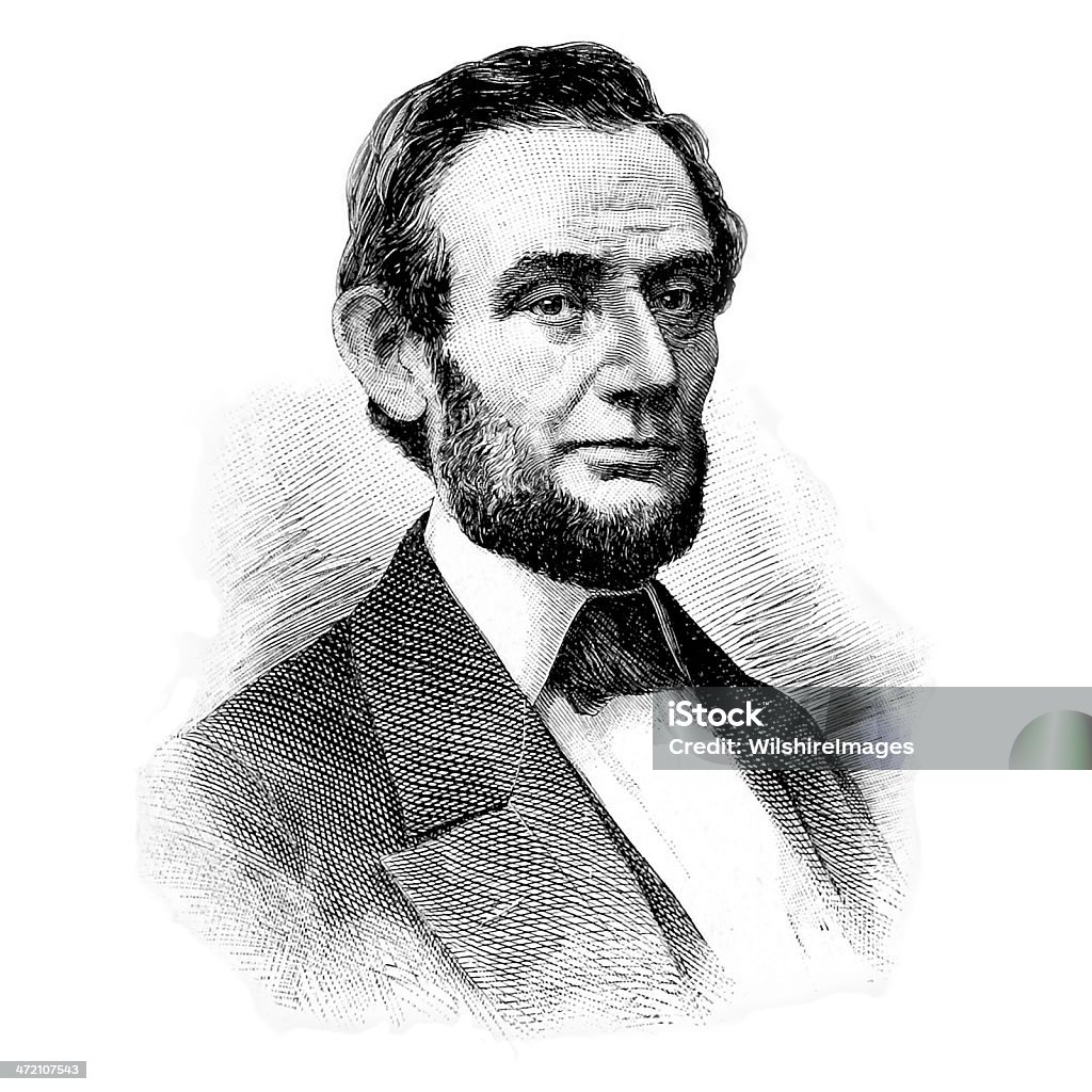 Retrato de Abraham Lincoln - Foto de stock de Abraham Lincoln libre de derechos