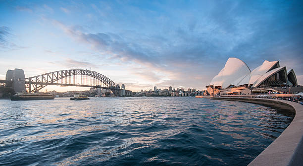 시드니 하버 브리지 - sydney harbor bridge sydney harbor bridge sydney australia 뉴스 사진 이미지