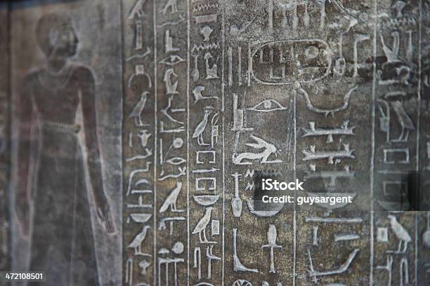 Egyptian Hieroglyphics Stock Photo - Download Image Now - Ancient, Carving - Craft Product, Egypt