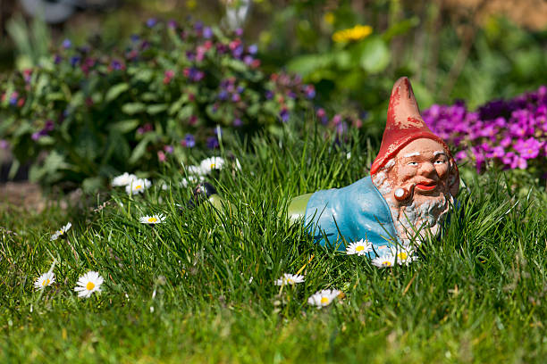 istock Garden gnome in the grass 472109088