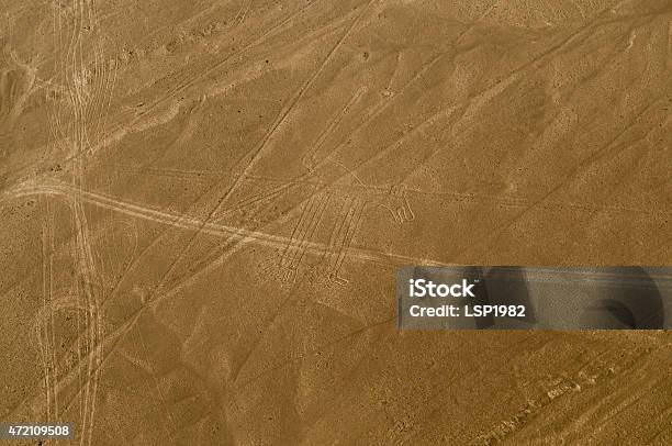 Dog Nazca Lines Stock Photo - Download Image Now - 2015, Aerial View, Arid Climate