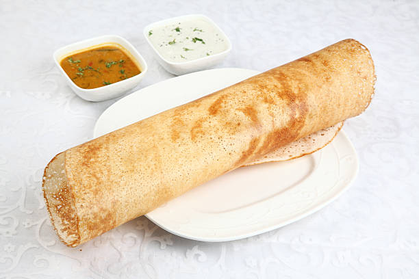 istock dosa Sambar with Coconut Chutney, Indian Food 472109722