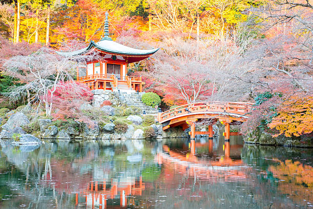 Kyoto, Japan - December 3, 2013: Daigoji Temple is a Shingon Buddhist temple in Fushimi-ku, Kyoto, Japan. Daigo-ji was founded in the early Heian period.