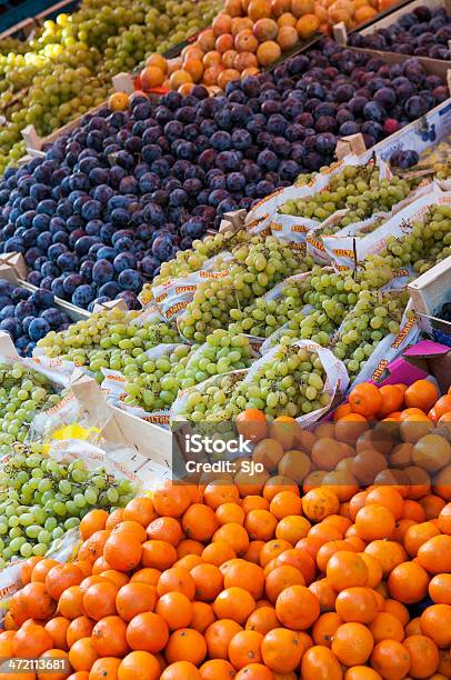 Fruit Stall Stock Photo - Download Image Now - Collection, Dried Plum, Food
