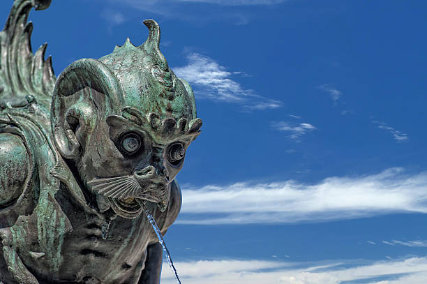 istock Gollum shape fountain statue in Florence 472114038