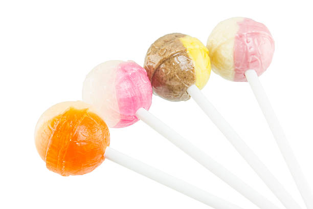 istock Colorful lollipop on white background 472114212