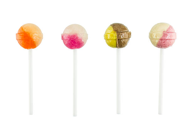 istock Colorful lollipop on white background 472114216