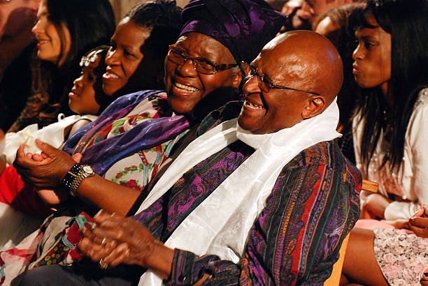 Cape Town, South Africa - October 6, 2011: The Arch Bishop Emeritus Desmond Tutu at his official book launch , St George's Cathedral 2011