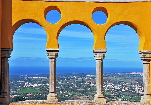 istock Panoramic view from Pena castle, Portugal 472115024