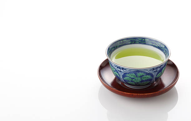 istock Japanese green tea in porcelain cup 472115584