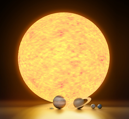 realistic model of our solar system scale
