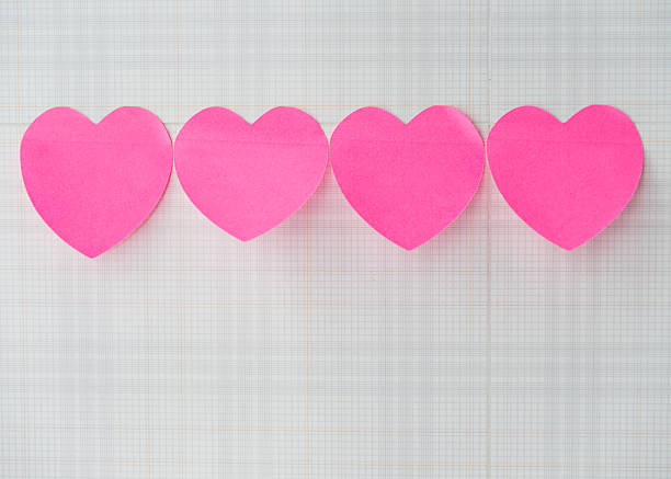 Heart Shaped Paper Stock Photo - Download Image Now - Adhesive Note,  Anniversary, Backgrounds - iStock