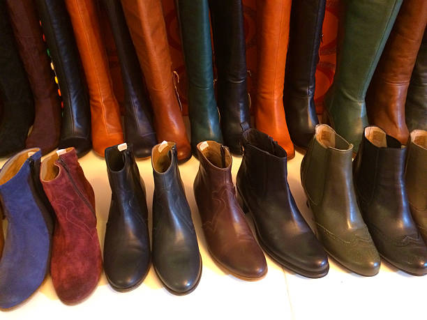 istock Shoes at a shoe shop 472118635