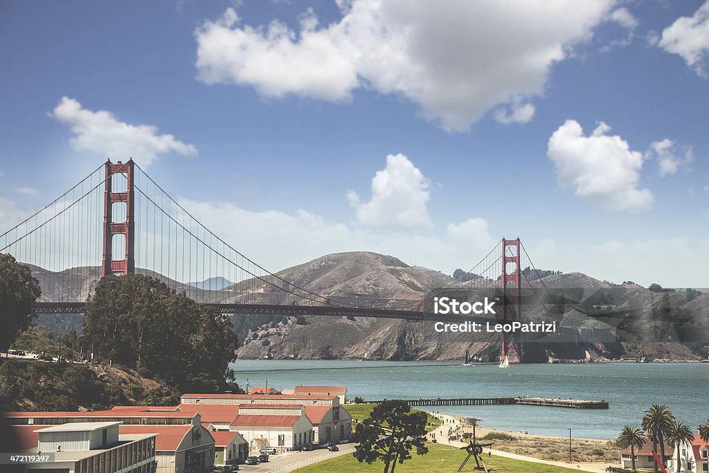 Golden Gate Bridge di San Francisco - Foto stock royalty-free di Ambientazione esterna