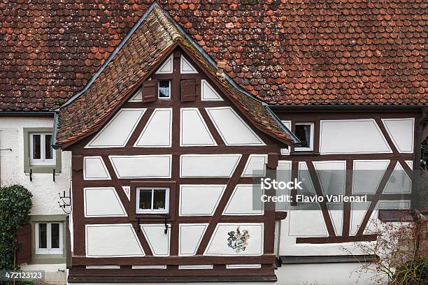 Mur Pruski House Rothenburg Ob Der Tauber Niemcy - zdjęcia stockowe i więcej obrazów Architektura - Architektura, Bawaria, Bez ludzi