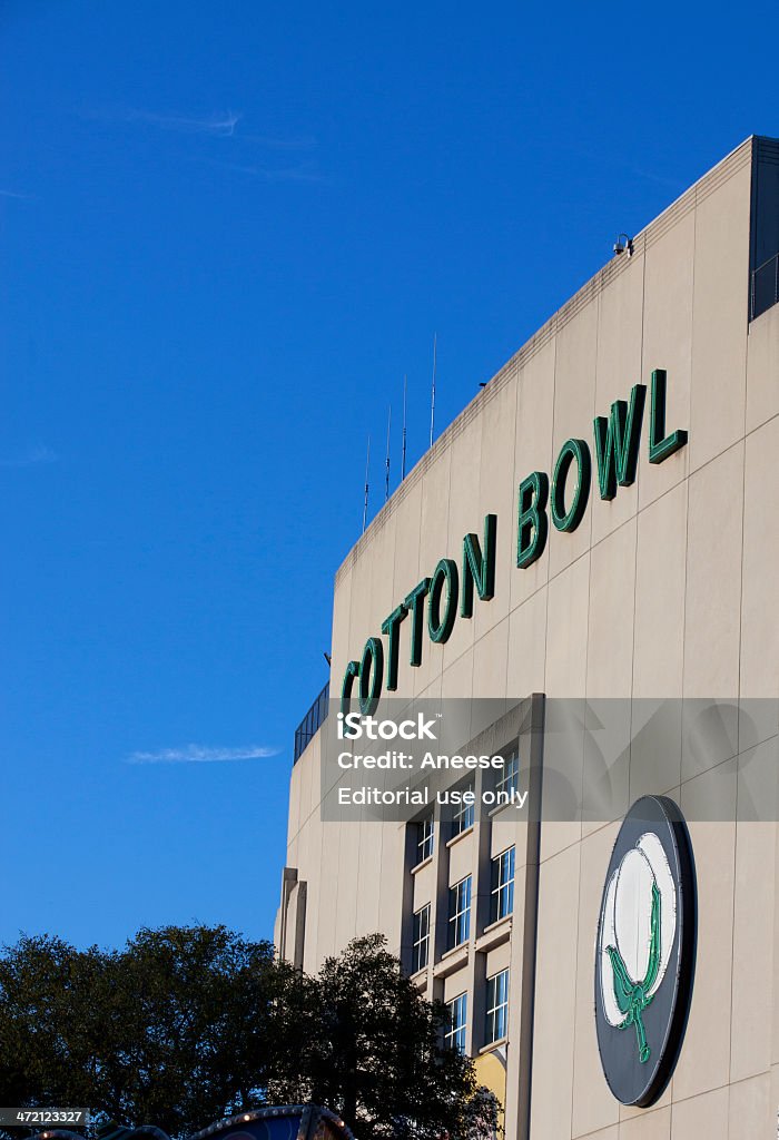 Cotton Bowl Stadium Dallas,  Texas, USA - October 17, 2013: Cotton Bowl Stadium  home of the annual NCAA college football post-season bowl game known as the Cotton Bowl Classic is located on the site of the State Fair of Texas and has hosted both professional and college football and soccer games and many concerts. Texas State Fair Stock Photo