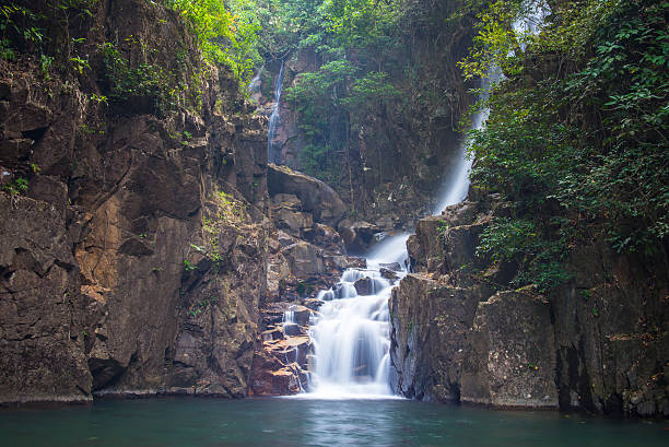 istock waterfall in nature at Thailand. 472126102