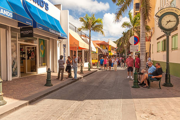 Philispburg, St. Maarten stock photo