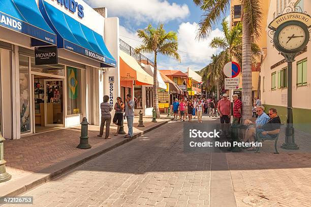 Philispburg St Maarten Stock Photo - Download Image Now - Sint Maarten, Shopping, Retail