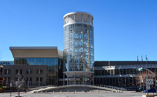 convention center a salt lake city - entrance usa utah salt lake city foto e immagini stock