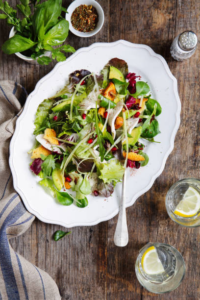istock Turkey and avocado salad with cranberry dressing 472128043