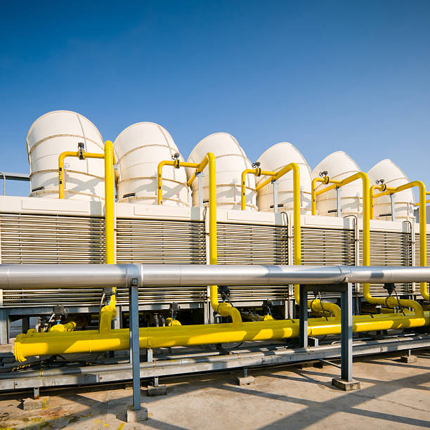 istock Sets of cooling towers in conditioning systems 472128161