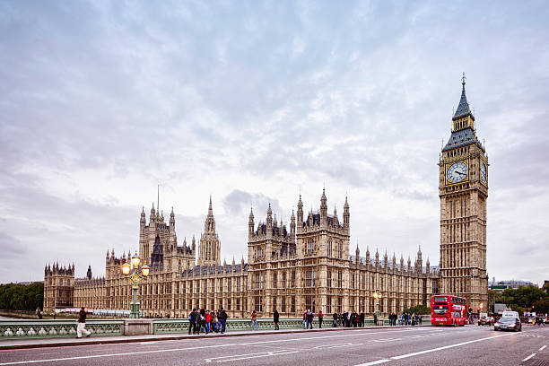 londyn, big bena i izby parlamentu - london england victorian style big ben dark zdjęcia i obrazy z banku zdjęć